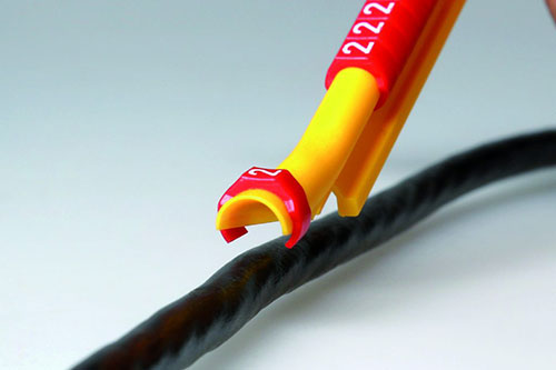 Markierungssystem PLIO SNAP+®: ein einfaches und effektives System zur Befestigung von Markierer auf einem Kabel