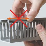 Sehr guter Halt des Deckels auf dem Verdrahtungskanal.