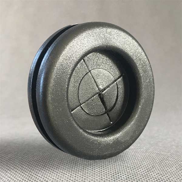 Cross-slit membrane series grommets