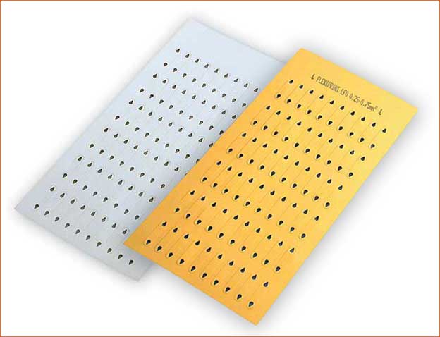 Languettes de repérage petit cable lf-0 jaune et blanc