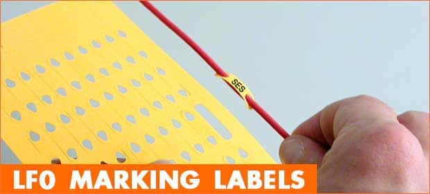 Fibre optic LF0 marking label for cable