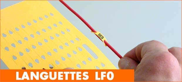 Languettes de repérage câble fibre optique LF0