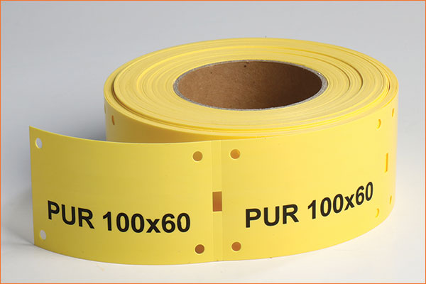 Barettes de repérage de câbles PUR pour imprimante à transfert thermique PLIOMARK PRINT EOS5