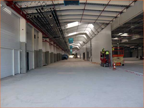 Chantier du nouveau siège SES-STERLING au technoparc à Hésingue site industriel