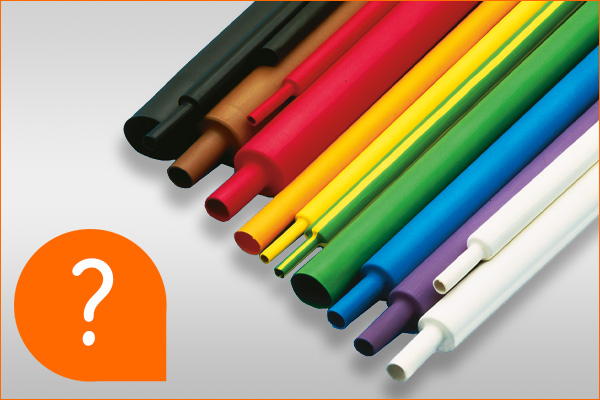 Gaines thermorétractables de couleur