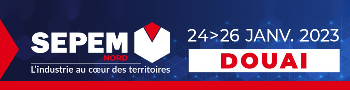 Bannière SES-STERLING salon SEPEM DOUAI 26 26 janvier 2023