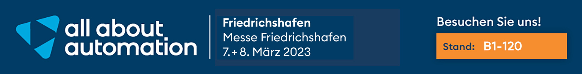 Bannière All About Automation Friedrichshafen