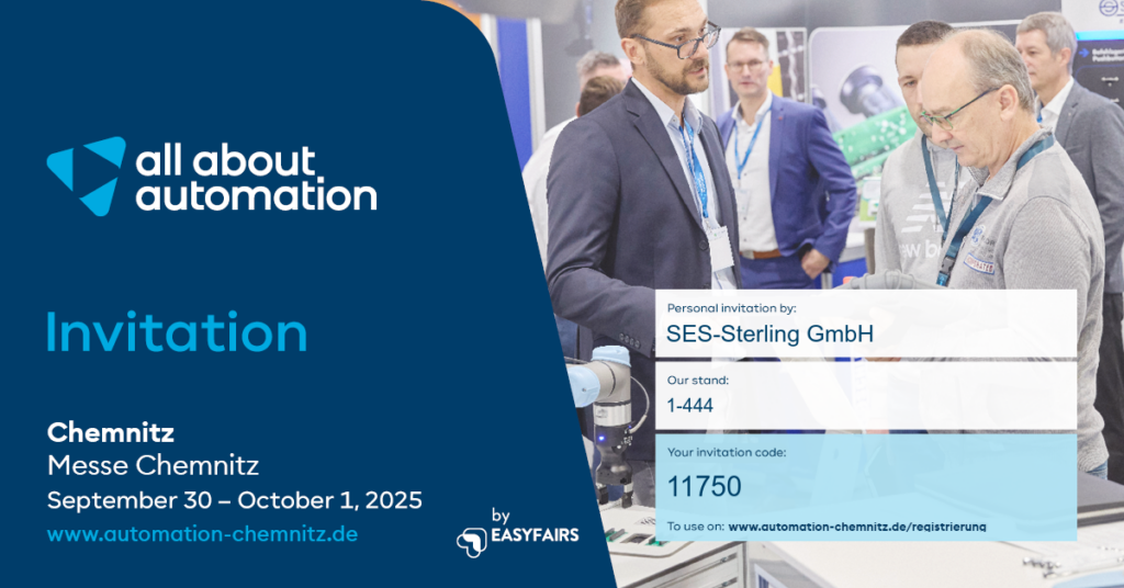 Invitation ticket for AAA Chemnitz by SES-STERLING