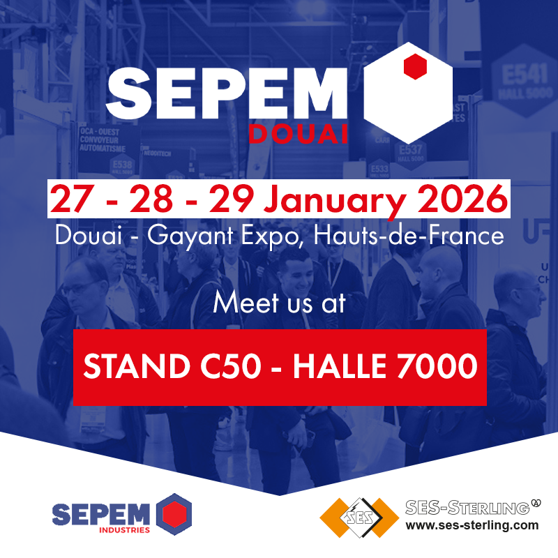 Find us at SEPEM Douai 2026 : stand C50, Halle 7000 !