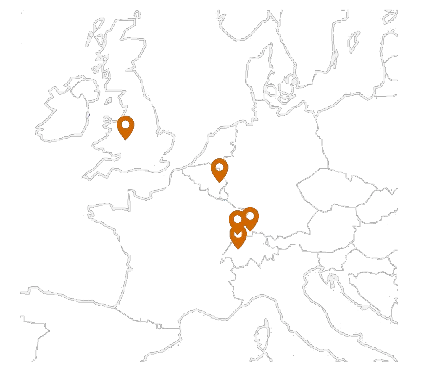 Carte d'implantations SES-STERLING