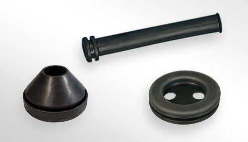 Photo Polychloropr. rubber Moulded grommets