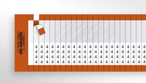 Photo B1 – Cartes à rubans de marquage