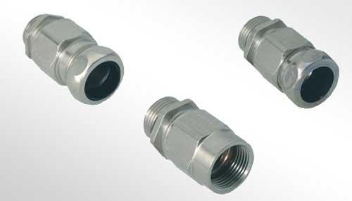 Photo Combination conduit glands with integrated cable gland made of metal